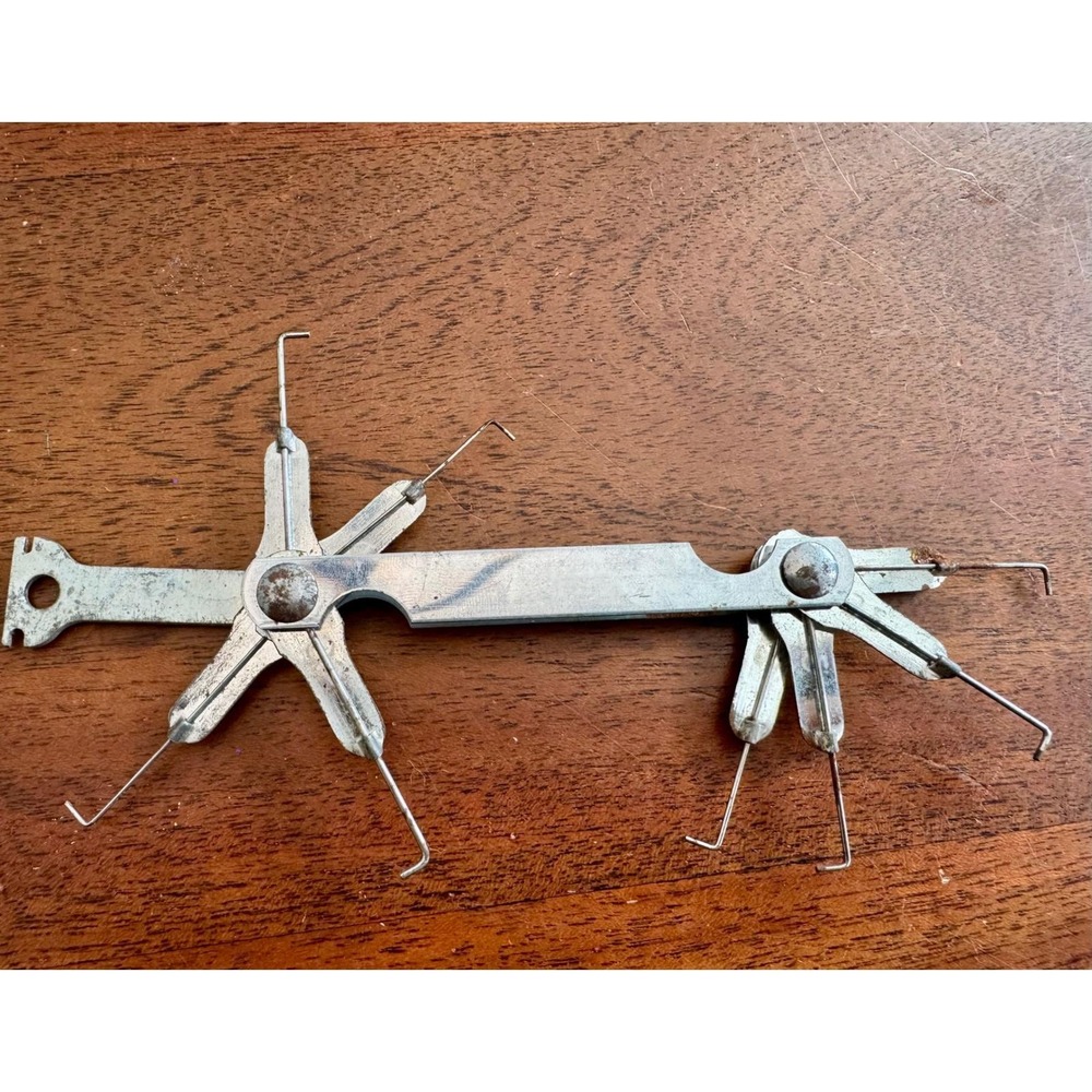 Vintage Companion‎ 9-4075 Spark Plug Gap Gauge Tool Folding Wire Made in USA - Picture 6 of 6